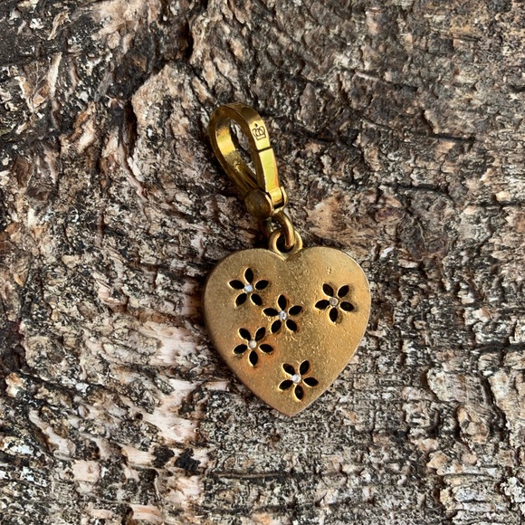 Juicy Couture Jewelry - Juicy Couture Gold Heart with Flower Charm